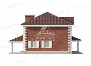 Проект узкого двухэтажного дома с размерами 13 м на 17 м - LK-230