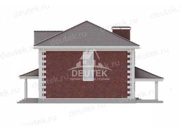 Проект узкого двухэтажного дома с размерами 13 м на 17 м - LK-230