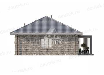 Проект одноэтажного дома с размерами 12 м на 13 м - LK-231