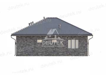 Проект одноэтажного дома с размерами 12 м на 13 м - LK-231