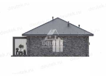 Проект одноэтажного дома с размерами 12 м на 13 м - LK-231