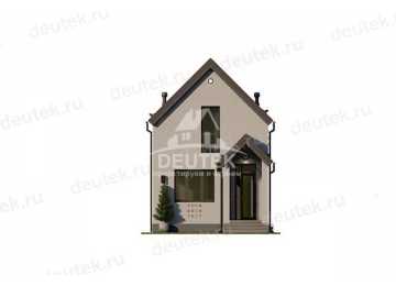Проект узкого двухэтажного дома из газобетонных блоков - LK-240