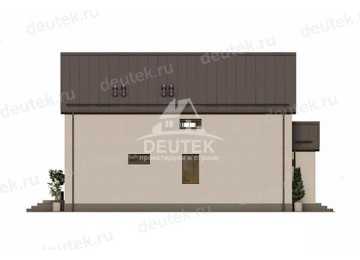 Проект узкого двухэтажного дома из газобетонных блоков - LK-240