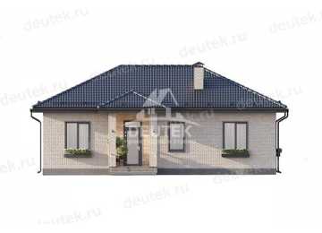 Проект одноэтажного дома с двумя спальнями - LK-242