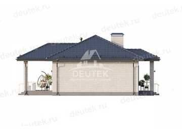 Проект одноэтажного дома с двумя спальнями - LK-242