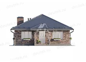 Проект узкого одноэтажного дома с размерами 11 м на 18 м - LK-245