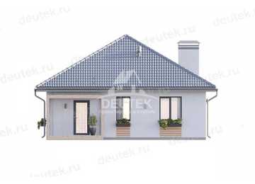 Проект жилого одноэтажного дома с размерами 9 м на 13 м - LK-247