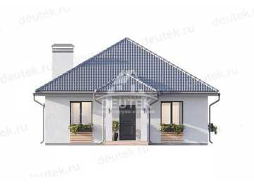 Проект жилого одноэтажного дома с размерами 9 м на 13 м - LK-247