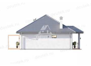 Проект жилого одноэтажного дома с размерами 9 м на 13 м - LK-247