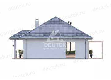 Проект жилого одноэтажного дома с размерами 9 м на 13 м - LK-247