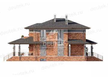 Проект узкого трёхэтажного дома с цокольным этажом - LK-248