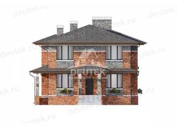 Проект узкого трёхэтажного дома с цокольным этажом - LK-248