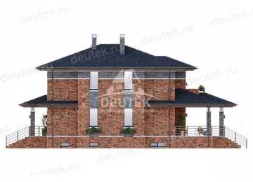 Проект узкого трёхэтажного дома с цокольным этажом - LK-248