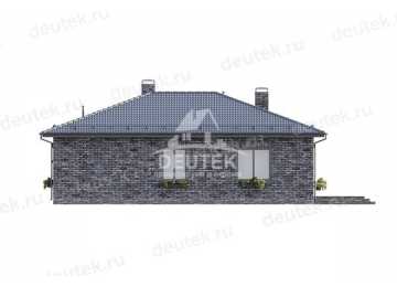 Проект жилого одноэтажного дома с тремя спальнями - LK-249