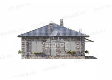 Проект жилого одноэтажного дома с тремя спальнями - LK-249