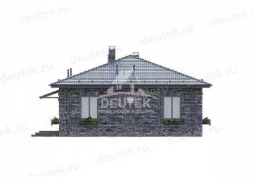 Проект жилого одноэтажного дома с тремя спальнями - LK-249