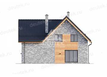 Проект жилого двухэтажного дома с одноместным гаражом - LK-250