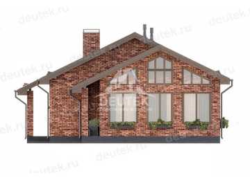 Проект жилого одноэтажного дома с верандой - LK-254