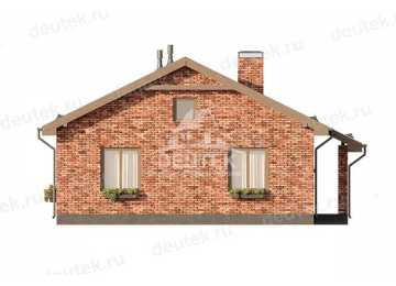 Проект жилого одноэтажного дома с верандой - LK-254