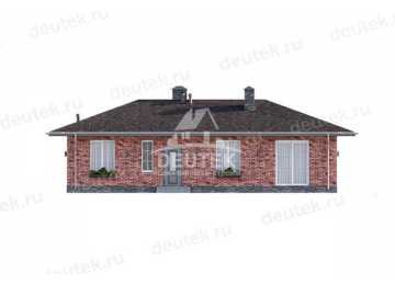 Проект жилого одноэтажного дома из керамических блоков - LK-255