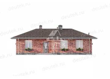 Проект жилого одноэтажного дома из керамических блоков - LK-255