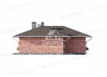 Проект жилого одноэтажного дома из керамических блоков - LK-255