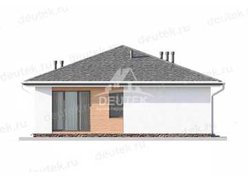 Проект узкого одноэтажного дома с тремя спальнями - LK-258