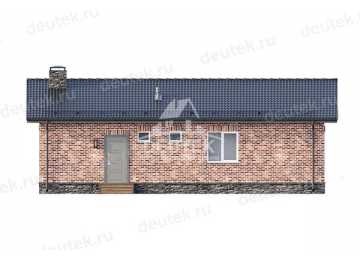 Проект квадратного одноэтажного дома с площадью до 150 кв м - LK-259