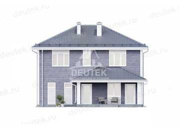 Проект жилого двухэтажного дома с размерами 10 м на 13 м - LK-260