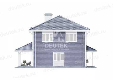 Проект жилого двухэтажного дома с размерами 10 м на 13 м - LK-260