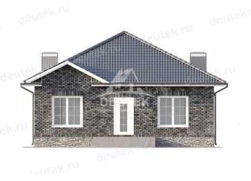 Проект жилого одноэтажного дома из газобетонных блоков - LK-261