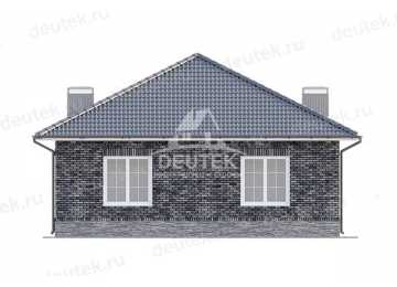 Проект жилого одноэтажного дома из газобетонных блоков - LK-261