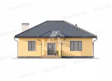 Проект одноэтажного дома с кабинетом - LK-262