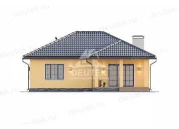 Проект одноэтажного дома с кабинетом - LK-262