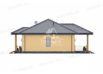 Проект одноэтажного дома с кабинетом - LK-262