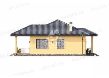 Проект одноэтажного дома с кабинетом - LK-262