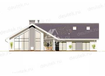 Проект двухэтажного дома в современном стиле с площадью до 450 кв м - LK-263