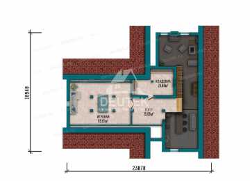 Проект двухэтажного дома в современном стиле с площадью до 450 кв м - LK-263