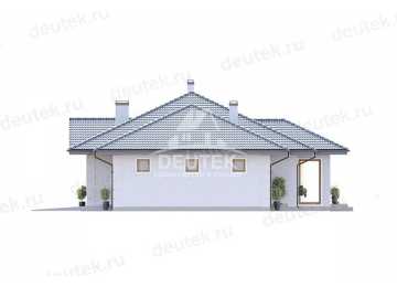 Проект жилого одноэтажного дома с одноместным гаражом - LK-264