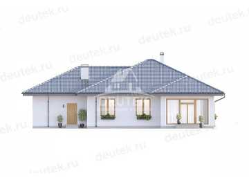 Проект жилого одноэтажного дома с одноместным гаражом - LK-264