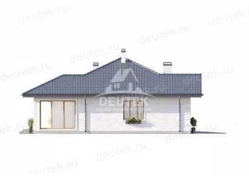 Проект жилого одноэтажного дома с одноместным гаражом - LK-264