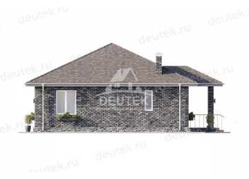 Проект жилого одноэтажного дома с размерами 10 м на 12 м - LK-269