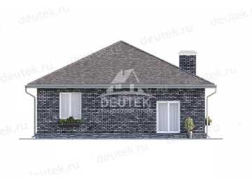 Проект жилого одноэтажного дома с размерами 10 м на 12 м - LK-269