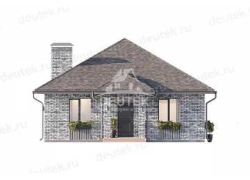 Проект одноэтажного дома из газобетонных блоков - LK-270