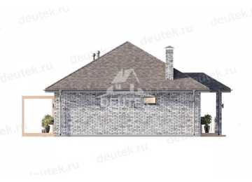 Проект одноэтажного дома из газобетонных блоков - LK-270