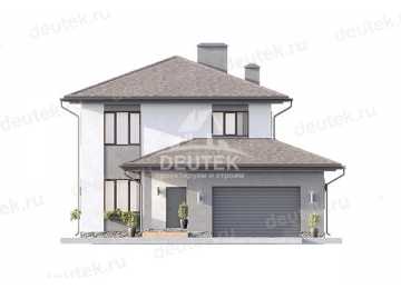 Проект жилого двухэтажного дома с одноместным гаражом - LK-271