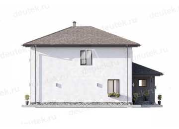 Проект жилого двухэтажного дома с одноместным гаражом - LK-271