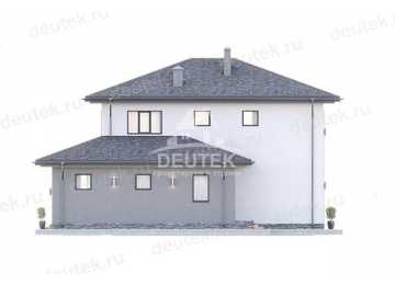 Проект жилого двухэтажного дома с одноместным гаражом - LK-271