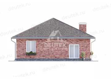 Проект жилого одноэтажного дома с двумя спальнями - LK-274