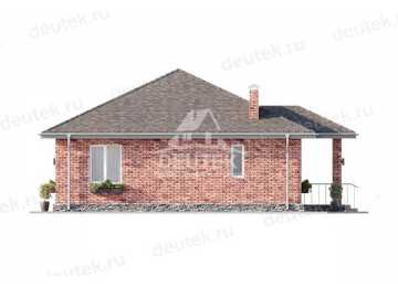 Проект жилого одноэтажного дома с двумя спальнями - LK-274